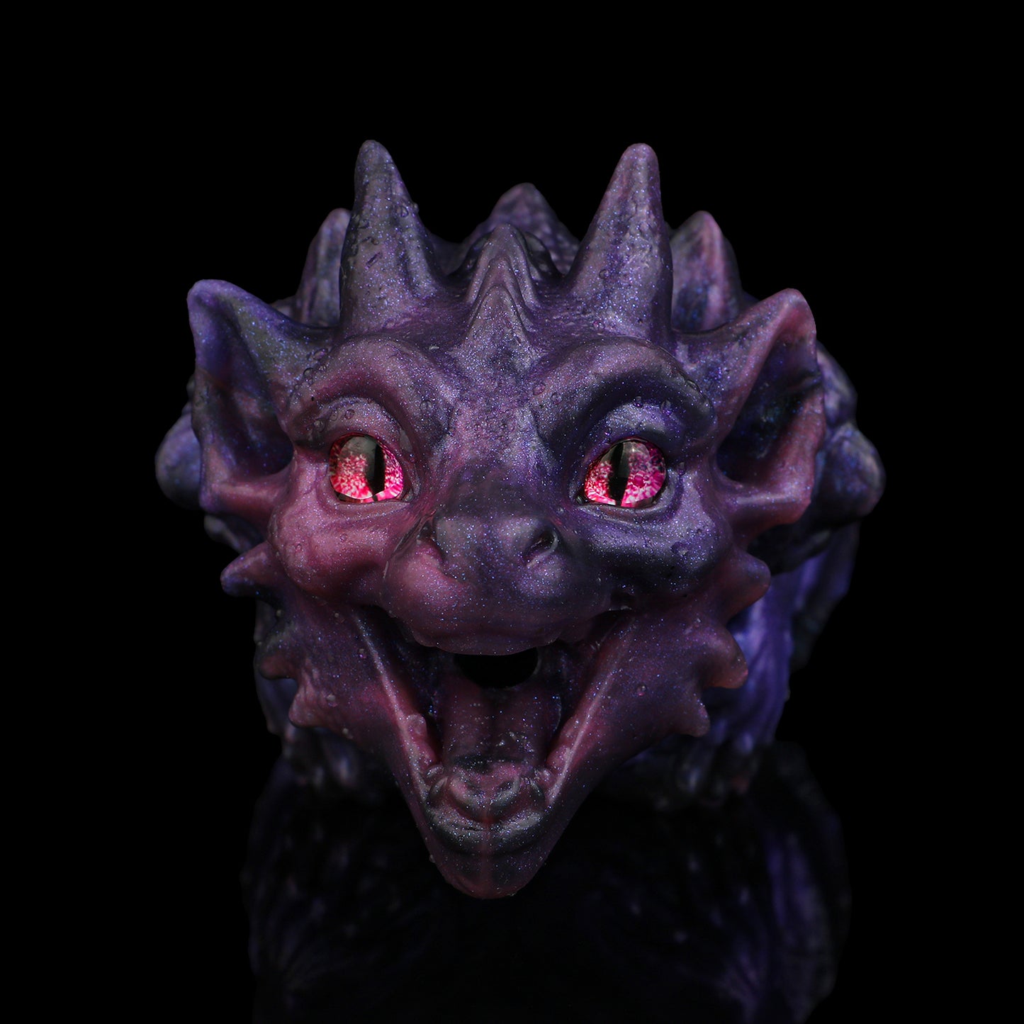 Schwarz-Lila Drachenmädchen-Masturbator – Premium Fantasy-Sextoy mit Doppelkanal