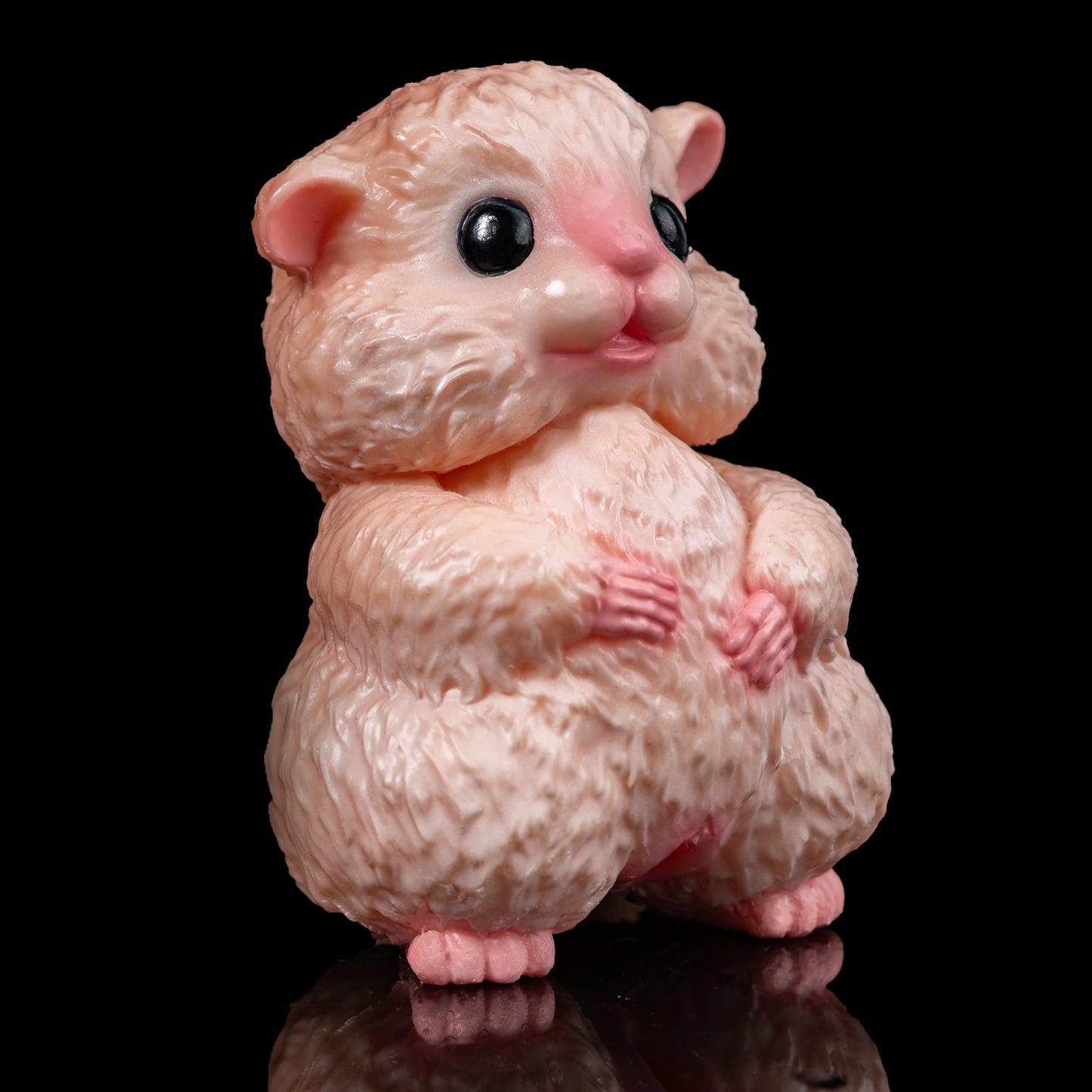 Cute Hamster Platinum Liquid Silicone Masturbator: Discreet Sex Doll & Nightstand Decor Highlight