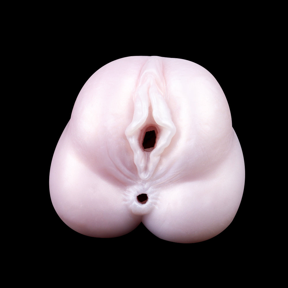 Pocket Pussy Dual Channel – Tight Pussy & Anal Masturbator with Ultra-Soft Silicone and Realistic Vaginal Entrance