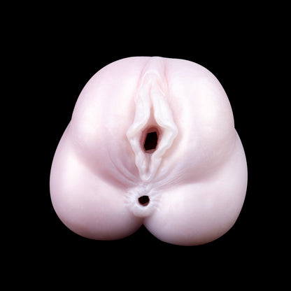 Pocket Pussy Dual Channel – Tight Pussy & Anal Masturbator with Ultra-Soft Silicone and Realistic Vaginal Entrance