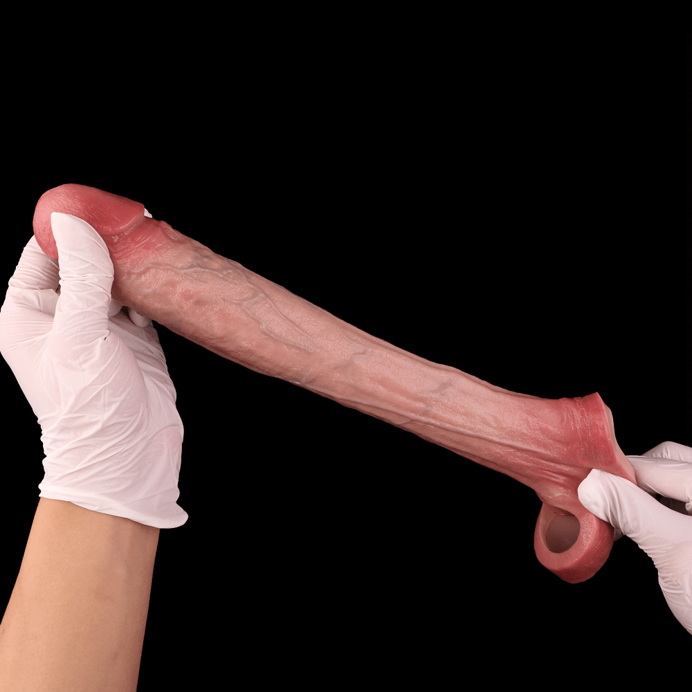 Vibrator Silikon Penishülle Circumcised – Cock-and-Ball Ring & G-Punkt-Kurve | SilikonLust