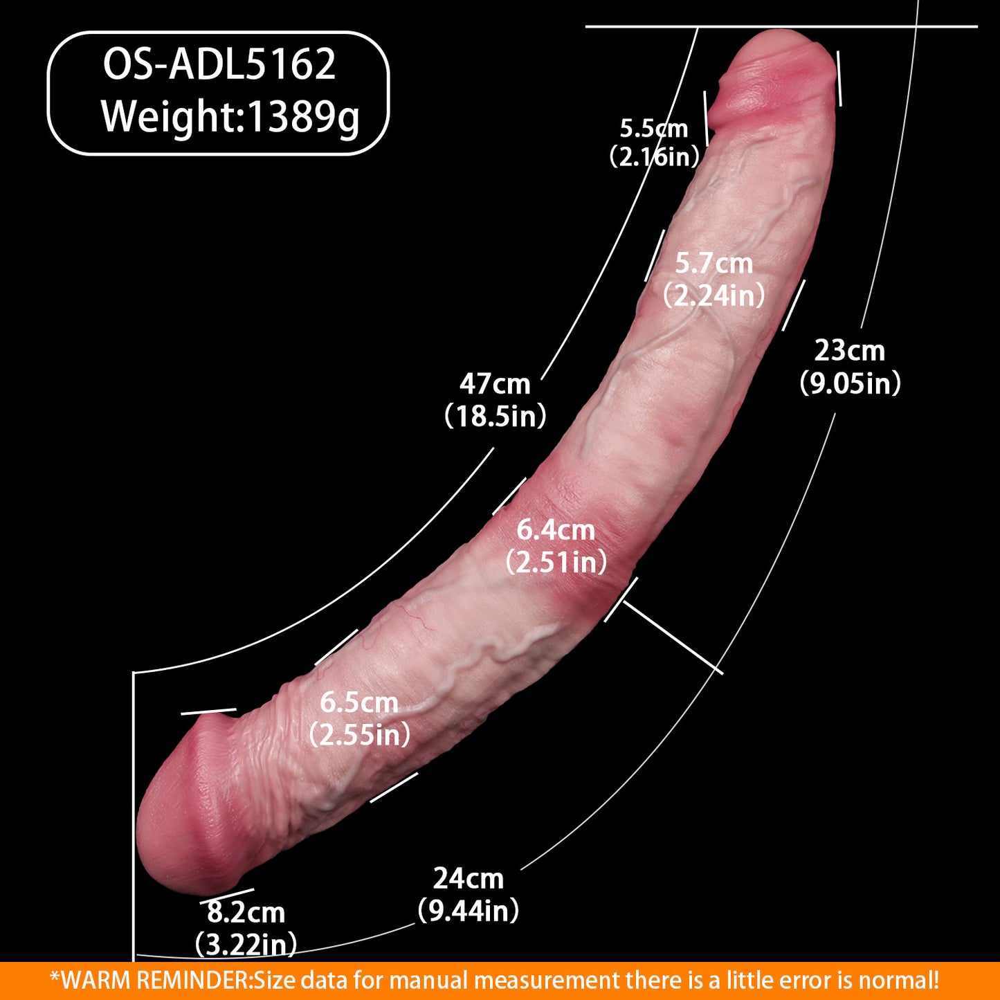 Realistischer Double Dildo in Sehr Hellem Hautrosa – Dick & Dünn, Zweifarbig, Saugnapf & Couple-Design aus Doppelschicht-Platin-Silikon