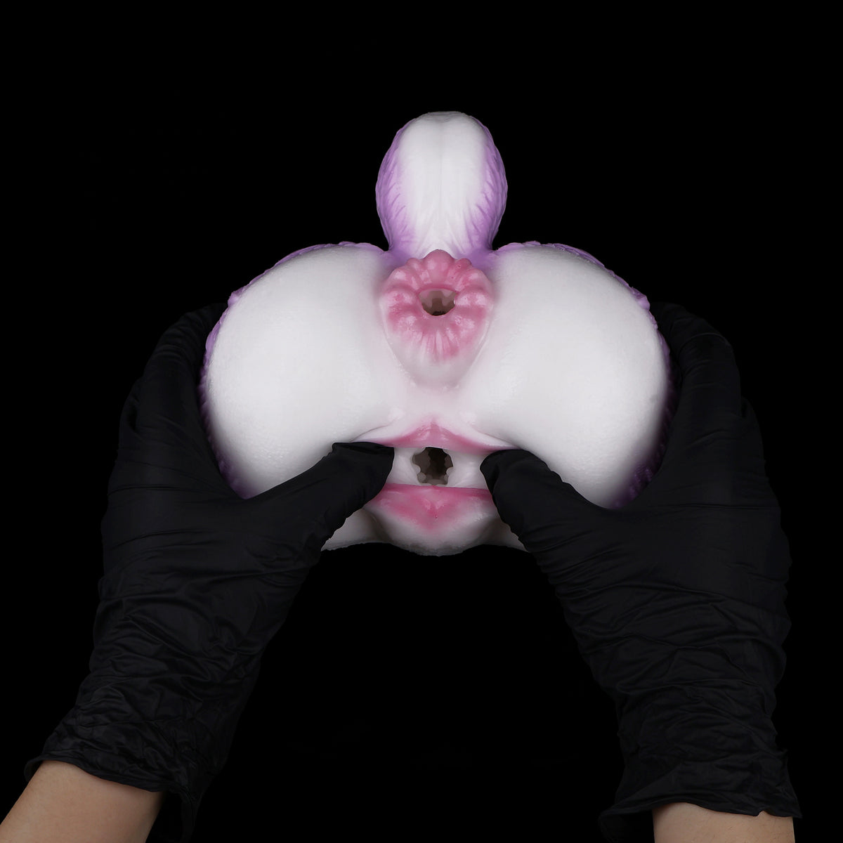 Sexpuppe Wolf-Torso aus Platin-Silikon – Fliederweiß für Furry- und Fantasy-Rollenspiele