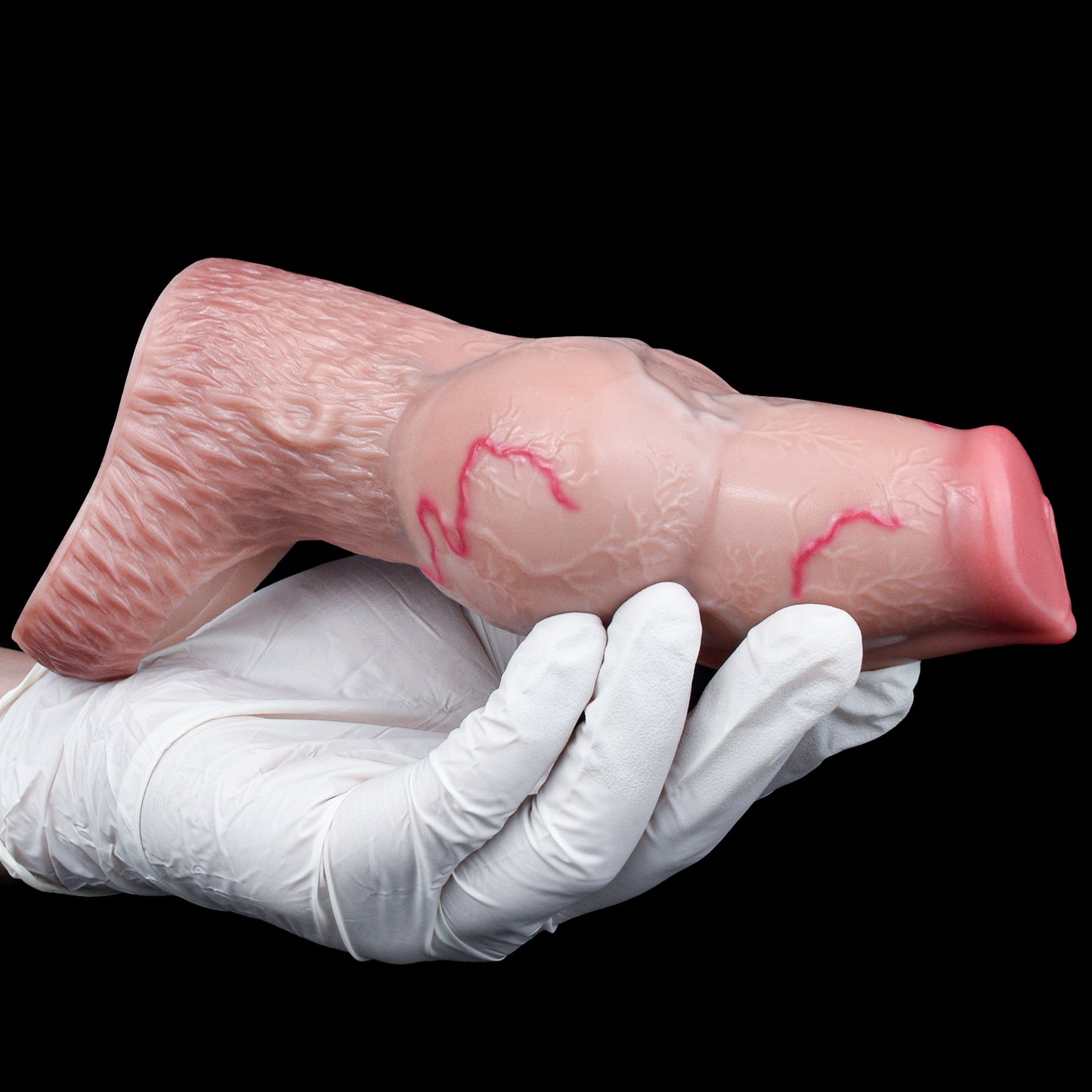Entfesseln Sie das Biest: Realistische Hunde-Penishülle mit 3D-Venen, Hodenband und massivem Verdickungs-Effekt