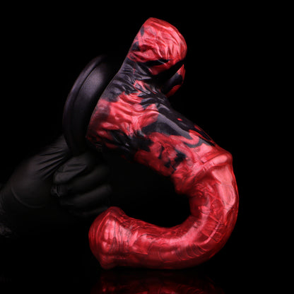 Gleichmäßiger Straight Shaft Dildo | Platinum Silicone Column Dildo mit Equiner Fantasy