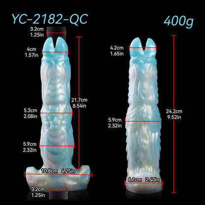 OpalGlow Alien Ovipositor: Premium Platinum Silicone Masturbator with Magical Chameleon Effect & Egg-Laying Function