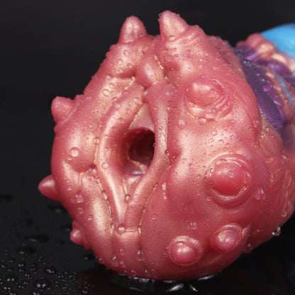 Intense Alien Pussy Masturbator - Sci-Fi Fantasy Platinum Silicone Stroker for Deep Stimulation
