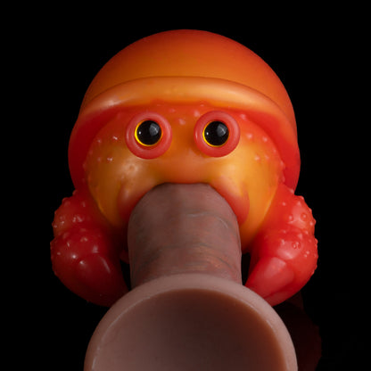 Playful Hermit Crab Silicone Pocket Pussy – Mini Masturbator Toy with Tight Sleeve for Intense Contrast Experiences