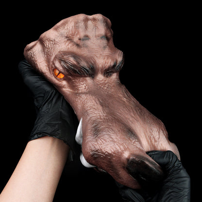 Premium Wolfskopf Masturbator in Dunkelbraun – Aufregendes Fantasy Solo-Erlebnis mit Alien-Textur