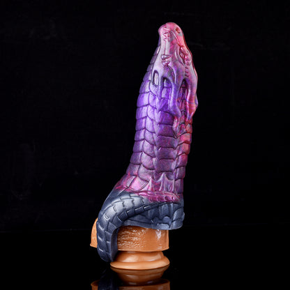 Drachen-Penis Sleeve in Violett – Schuppentextur, Größenzuwachs & Legendäres Design