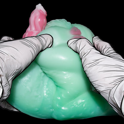 SiliconeLust Beast Dildo Sex Dolls - The Ultimate Dual-Experience Platinum Silicone Torso