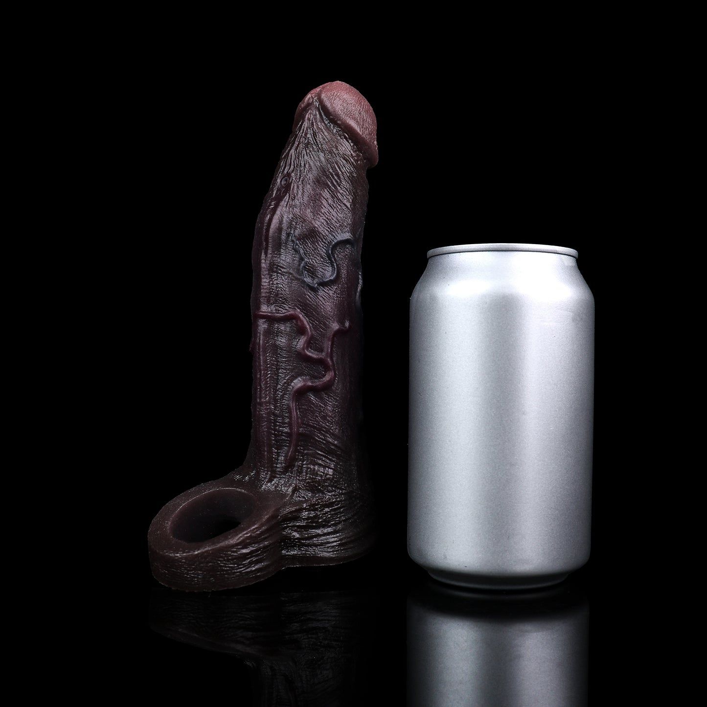 Realistische Penis Sleeve in Schwarz – Mit Fernbedienung & Vibration für Singles & Paare