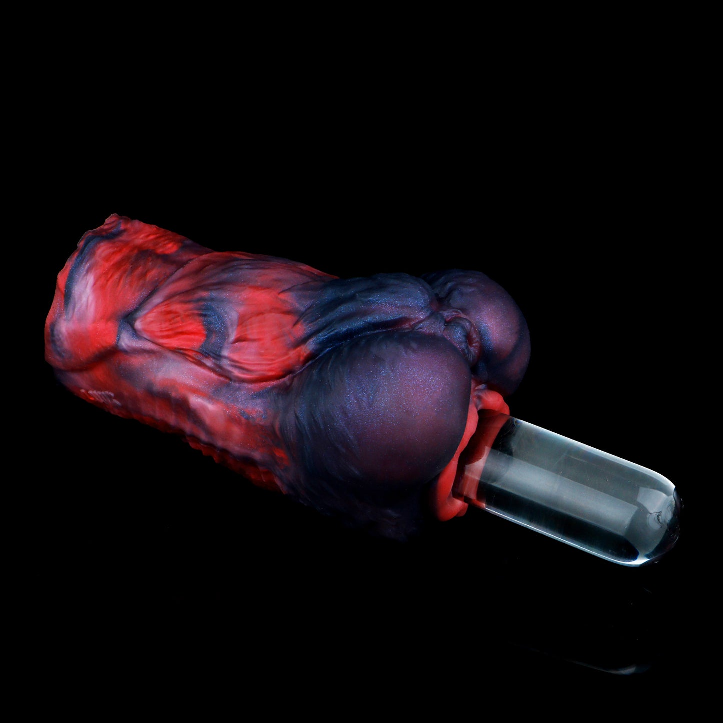 Alpha Canine Masturbator – Präzisions-Tool aus Platin-Silikon mit Vortex-Textur