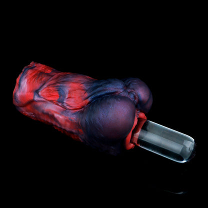 Alpha Canine Masturbator – Präzisions-Tool aus Platin-Silikon mit Vortex-Textur