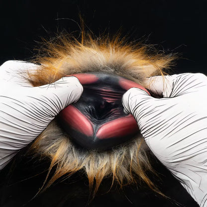 Wild Lioness Masturbator – Realistisches Löwen-Sextoy aus tiefschwarzem Platin-Silikon