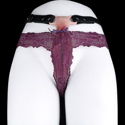 Vagina-Prothese mit gespreizten Schamlippen & Vibration – Offene Vulva, Fernbedienung & Platin-Silikon für Sie & Ihn