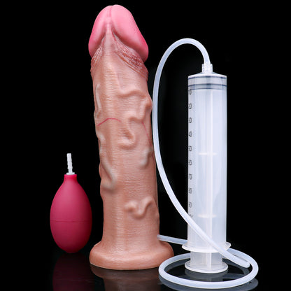 Squirting Dildo Saugnapf Silikon - Ejaculating Dildo Progressive Verbreiterung Saugnapf