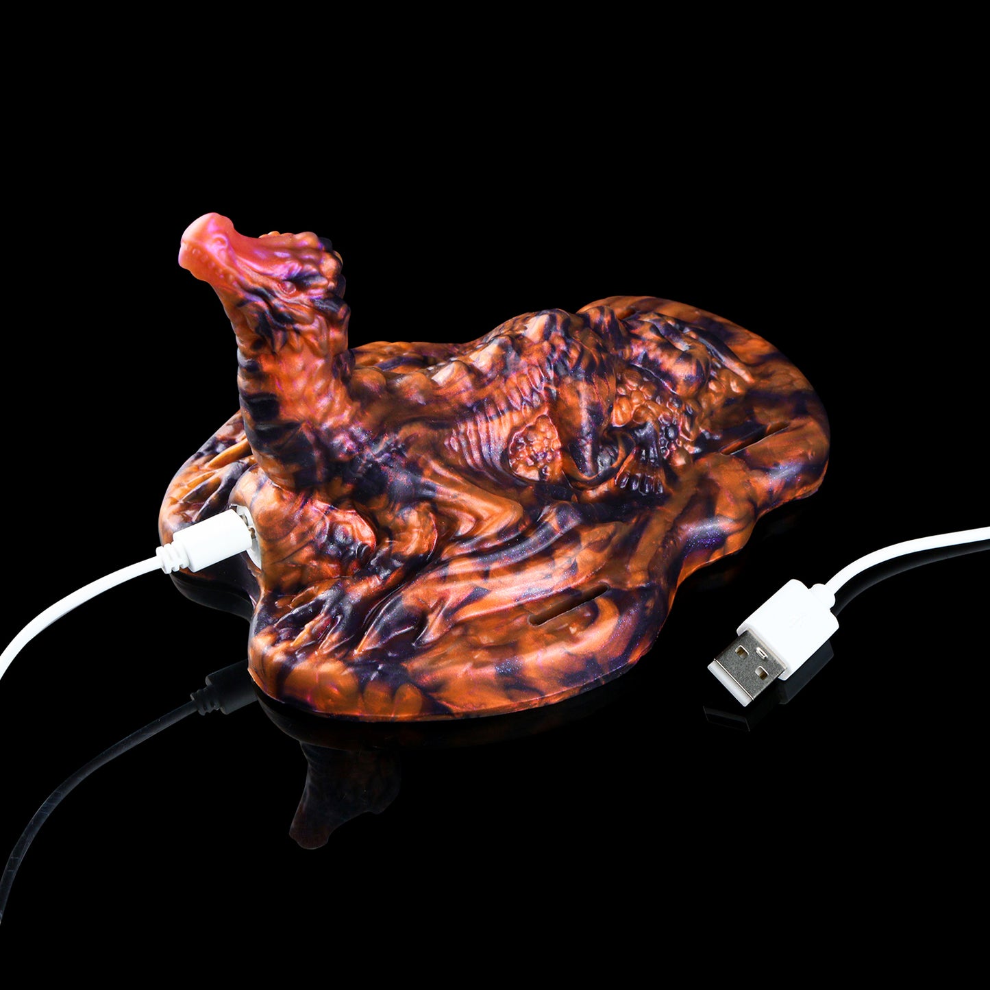 Mystic Lava – Drachen Grinding Toy mit Vibration & Ledergurt für Paare