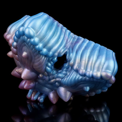 Deep-Sea Starfish Masturbator: Bioluminescent Silicone Sex Toy for Intense Solo Moments in Bed