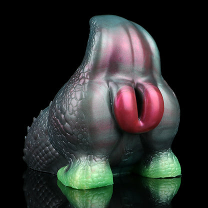 Fantasy Drachen-Sexpuppe im Mini-Format mit irisierendem Schimmer & Haltegriff