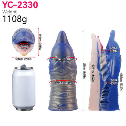 Deep Ocean Dolphin Masturbator – Pearl-Blue & Apricot Tenga Alternative for Orgasms