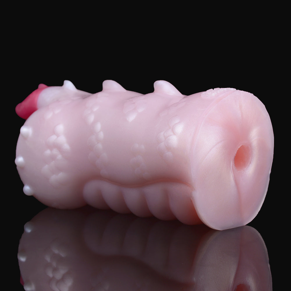 Tight Pocket Pussy Platinum Silicone Fantasy - Realistic Masturbator with Star-Shaped Entrance and Clitoral Stimulator