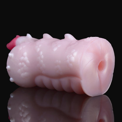 Tight Pocket Pussy Platinum Silicone Fantasy - Realistic Masturbator with Star-Shaped Entrance and Clitoral Stimulator