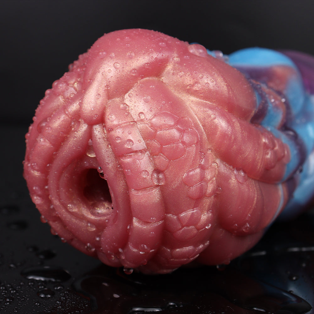 Organic Fantasy Masturbator Sleeve – Sci-Fi Alien Texture Stroker made of Platinum Silicone for Immersive Deep Stimulation