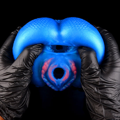Blue Witch Pocket Pussy mit Schuppen-Textur | Magischer Doppelkanal-Masturbator für Fantasy-Liebhaber