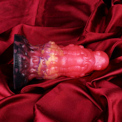 Alien Compound Eye Butt Anal Plug - Fantasy Facettenaugen Ring | Saugnapf Rot-Violett Platin