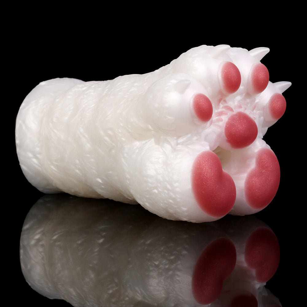 Flauschige Pfote Pocket Pussy – Realistischer Platin-Silikon Masturbator mit abnehmbarem Plüschbezug & engen Texturen