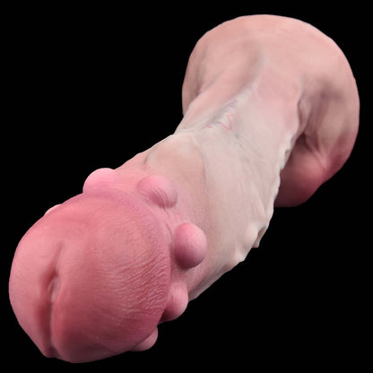 Premium Real Touch Dildo made of Platinum Liquid Silicone - Dual Layer Design for natural anatomy & comfort