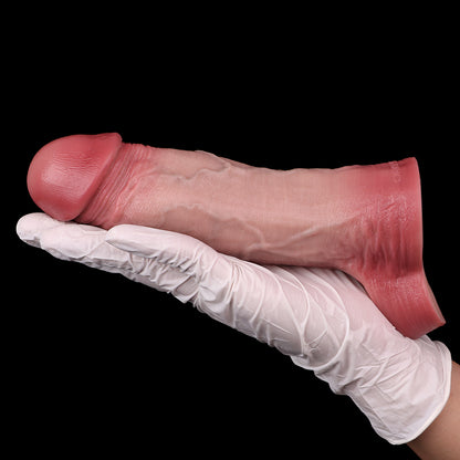 Penis Sleeve mit Doppel-Hodensack – Dual Testicle Realistic Balls Sleeve | SilikonLust