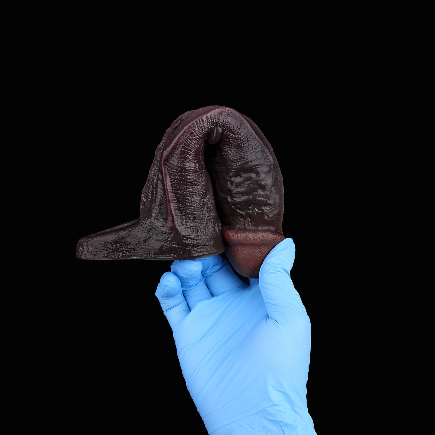 Deep Violet Black & Collectible Penis Sleeve – Sleeve with Flared Base, Single Main Vein