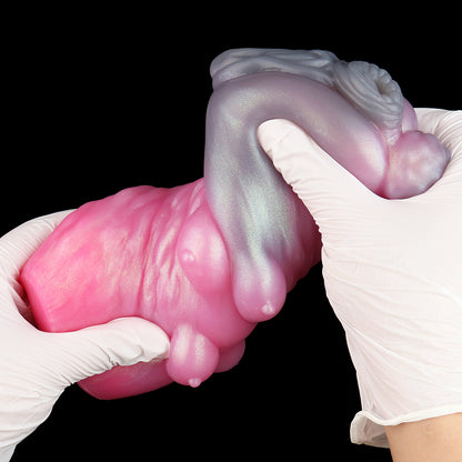 Fantasy Schaf Masturbator in Perlglanz-Pink – Dual-Kanal & Platin-Silikon für Magische Höhepunkte