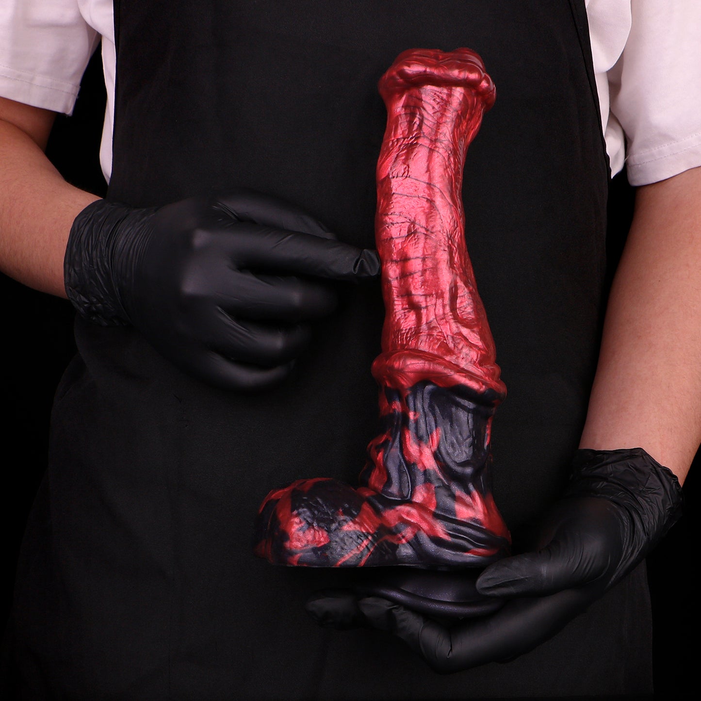 Dunkles Fantasy Faust-Dildo | Platinum Silicone Smooth Surface Dildo mit Realistischer Faust-Spitze
