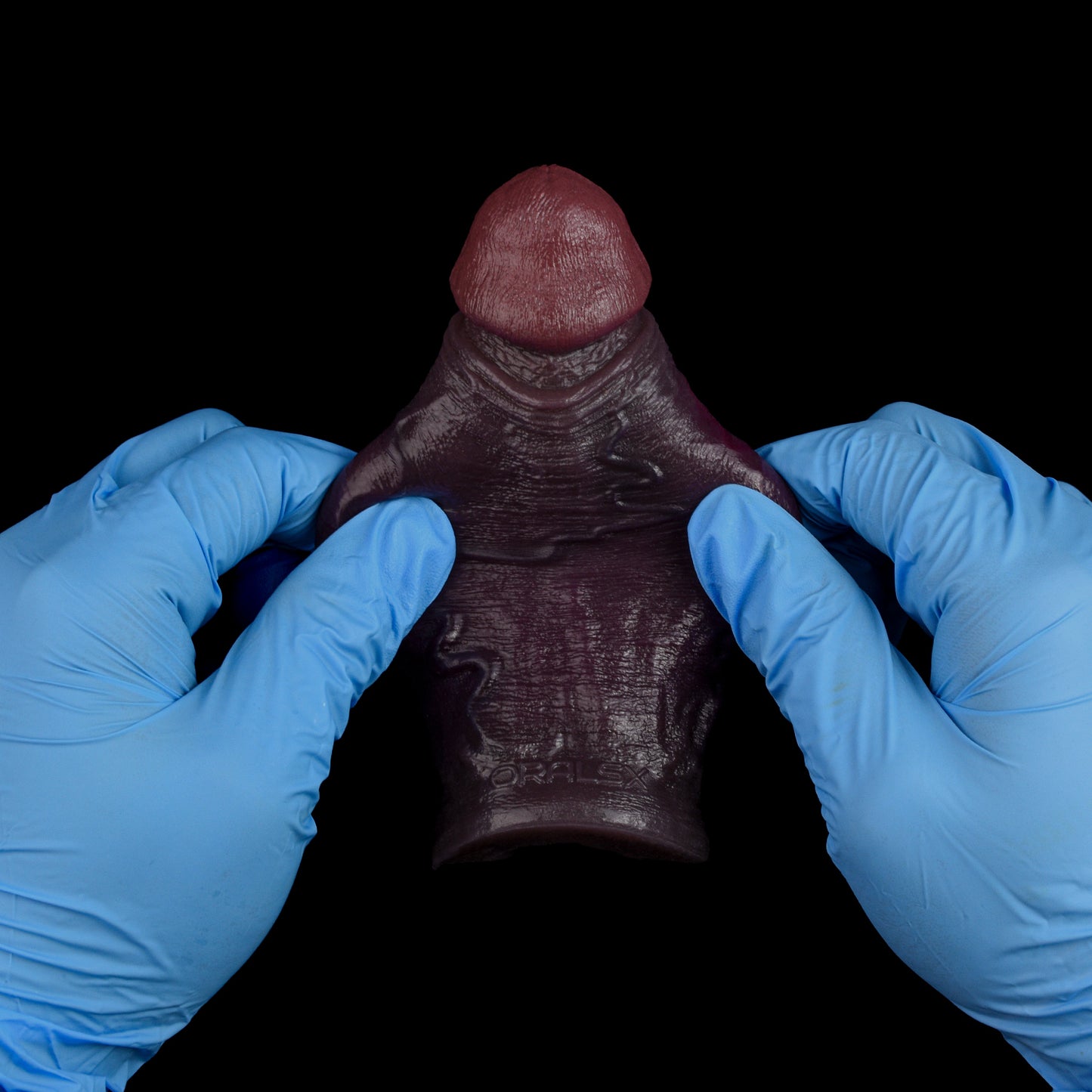 Deep Black & Solid Penis Sleeve – Hollow BBC Sleeve with Recessed Veins