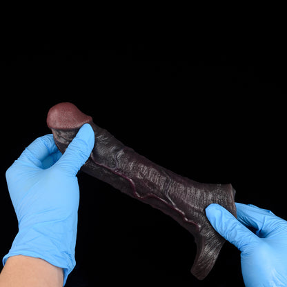 Geometrischer Realistischer Penis Sleeve | Platinum Silicone Penis Sleeve mit Architektonischer Volumenstruktur