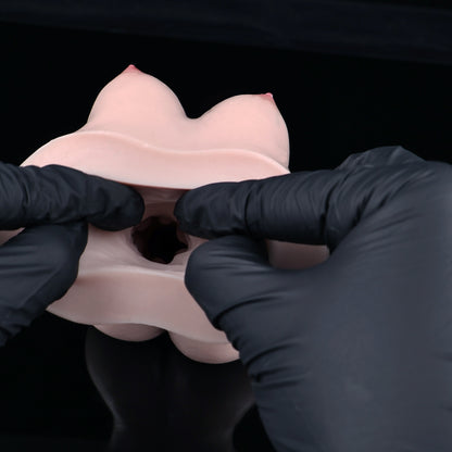 Pocket Pussy Silhouette – Taillierter Frauen-Torso aus Silikon für Soloabende