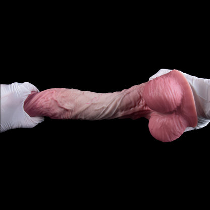 Realistic Dildo – Flesh & Rose | Dual-Layer Platinum Silicone | SilikonLust