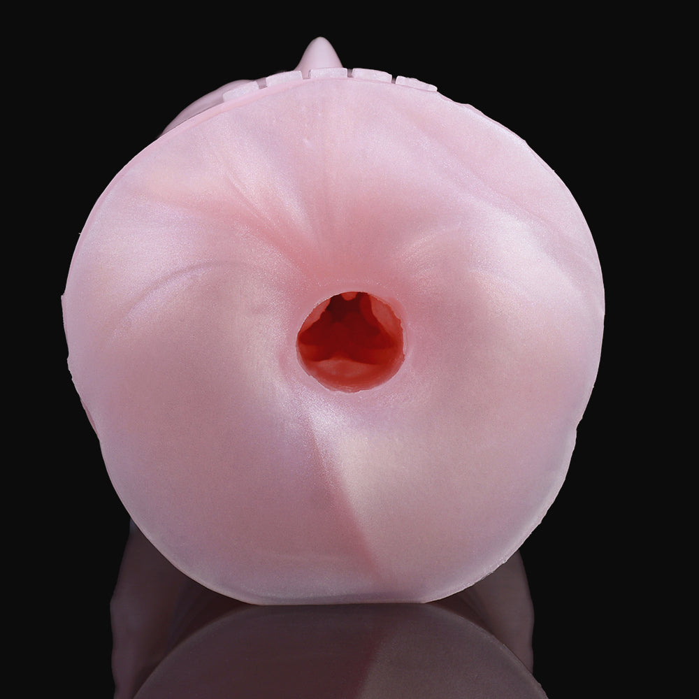 Tight Pocket Pussy Platinum Silicone Fantasy - Realistic Masturbator with Star-Shaped Entrance and Clitoral Stimulator