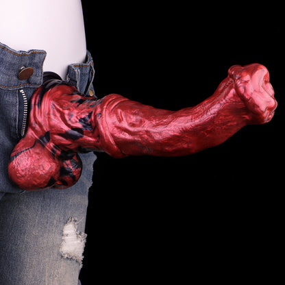Dunkles Fantasy Faust-Dildo | Platinum Silicone Smooth Surface Dildo mit Realistischer Faust-Spitze