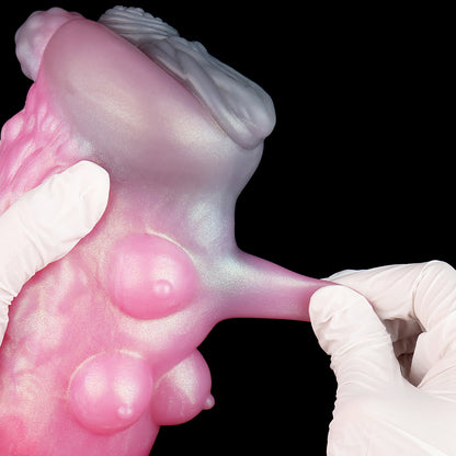 Fantasy Schaf Masturbator in Perlglanz-Pink – Dual-Kanal & Platin-Silikon für Magische Höhepunkte