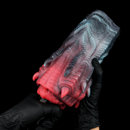 Xenomorph Apex-Schlund – Stacheliger Alien-Masturbator aus Platin-Silikon