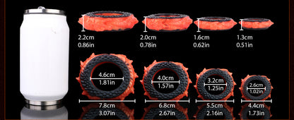 Drachenschuppen Penisring aus Platin-Silikon – Drachen Cock Ring mit Compression Lock für vielseitige sensorische Szenarien