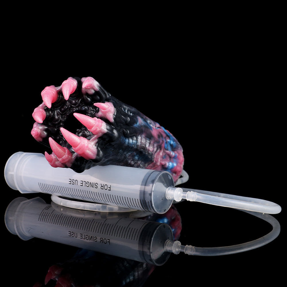 Tight Fantasy Pussy Platinum Silicone - Monster Squirt Masturbator with Spritz Function and Tentacle Claw Design