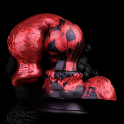 Dog Inspired Dildo Progressiv & Unausweichlich – Animal Anatomy Predator Bulb Dildo mit Doppelknoten-Welle und Gespaltener Doppelspitze
