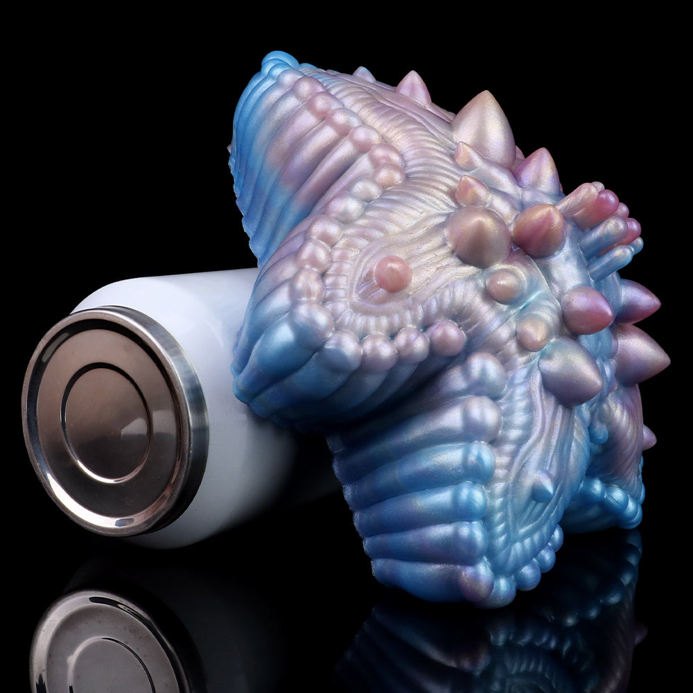 Deep-Sea Starfish Masturbator: Bioluminescent Silicone Sex Toy for Intense Solo Moments in Bed