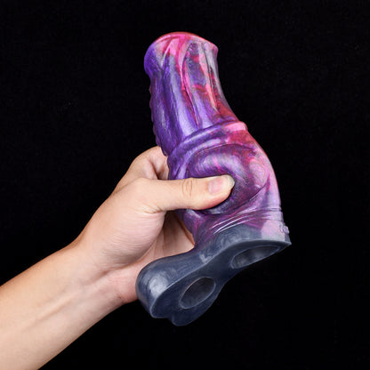 Penis sheath with pronounced glans & icebreaker expansion – Frontally thickened sheath for massive deep saturation