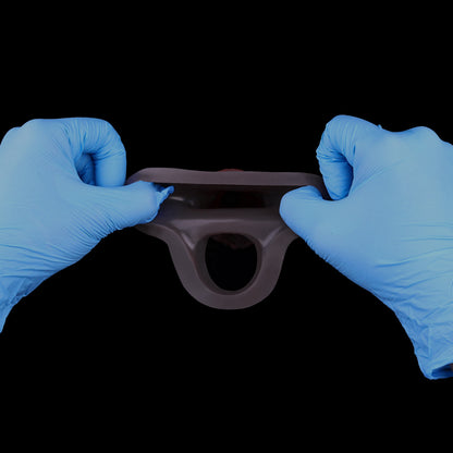 Contoured Dark-Fit Penis Extension Penissleeve - Gabel-Stabilisierung für sichere und komfortable Anwendung
